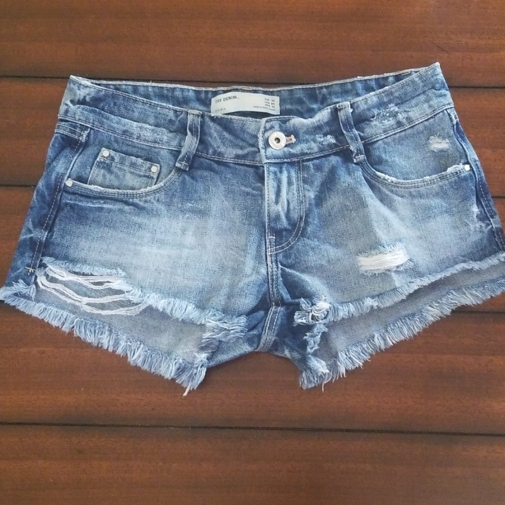 ZARA TRF denim shorts